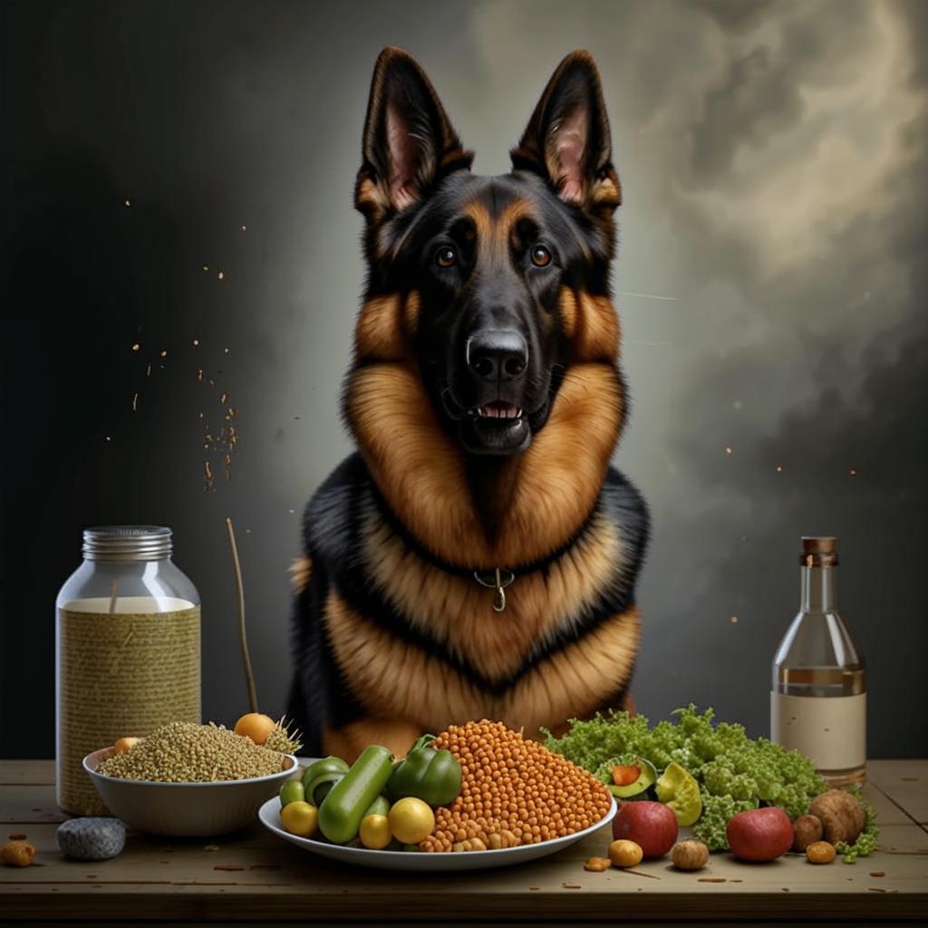 Немецкая овчарка Чем кормить