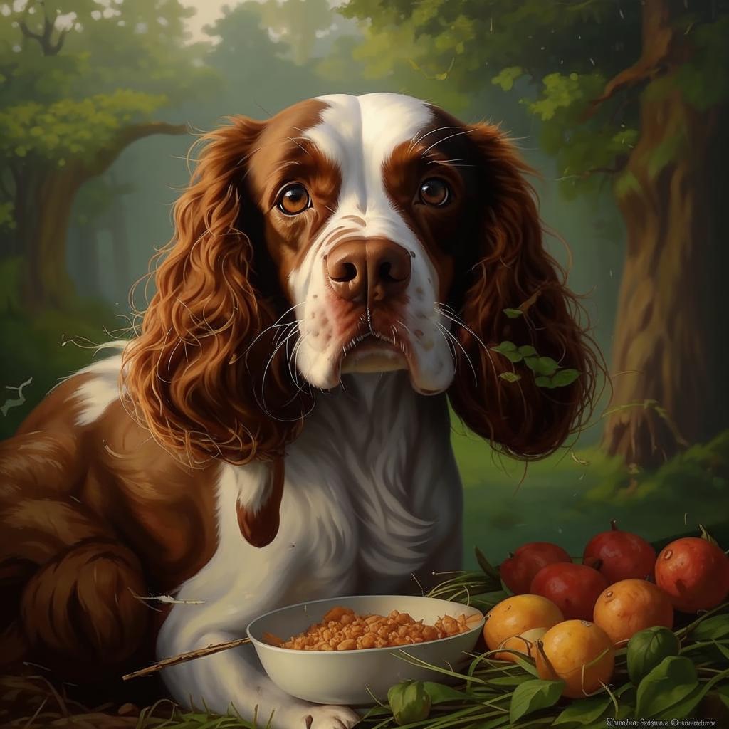 Русский охотничий спаниель Чем кормить