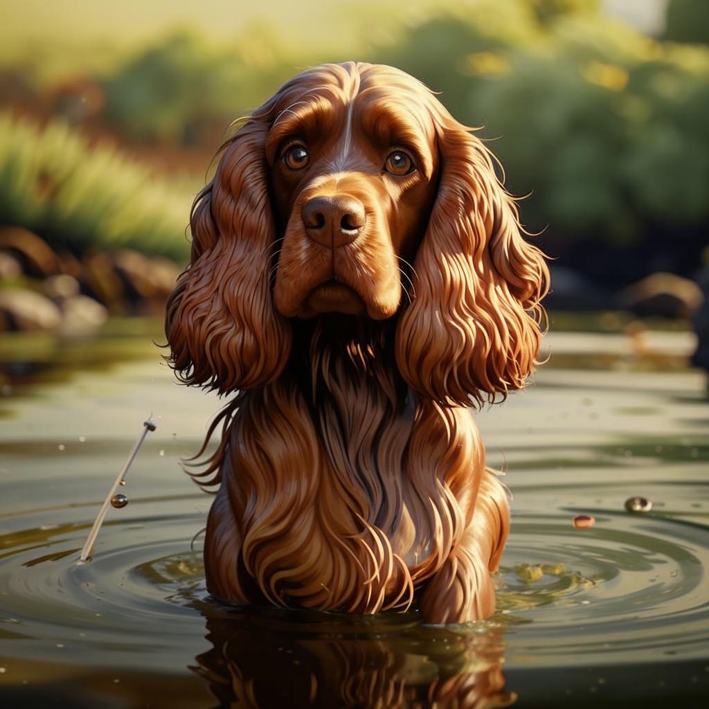 Ирландский водяной спаниель Характер Ирландский водяной спаниель