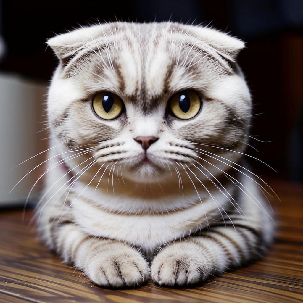 Шотландская вислоухая кошка Внешность Шотландская вислоухая кошка