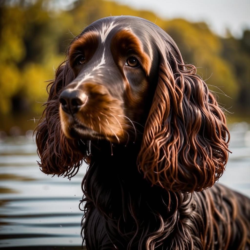 Ирландский водяной спаниель Внешность Ирландский водяной спаниель