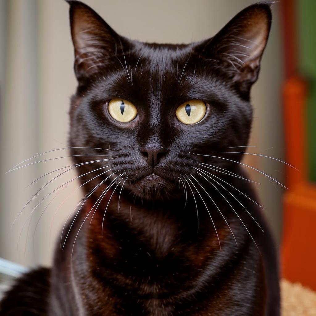 Бомбейская кошка Внешность Бомбейская кошка