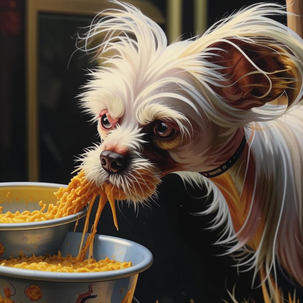 Китайская хохлатая собака Чем кормить