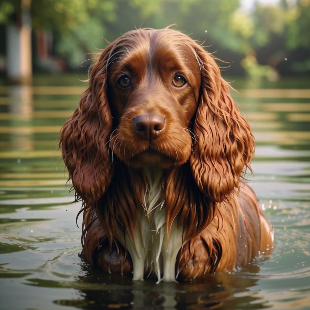 Ирландский водяной спаниель Характер Ирландский водяной спаниель