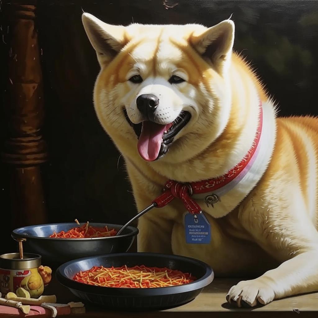 Американская акита Чем кормить